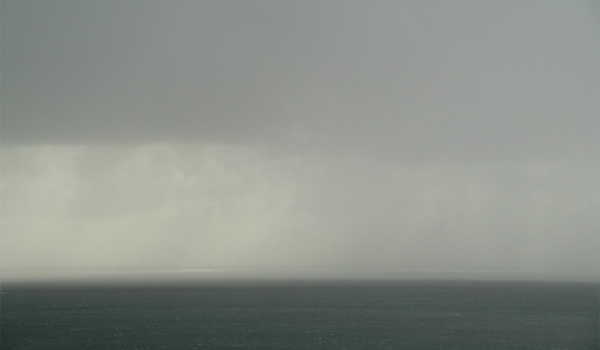 A downpour in the mist