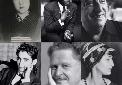 A collage of the six poets discussed below