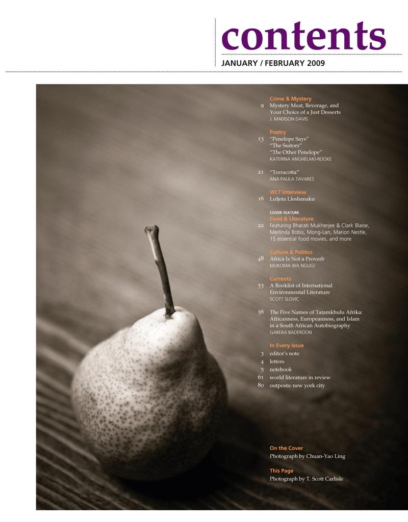 January 2009 Table of Contents
