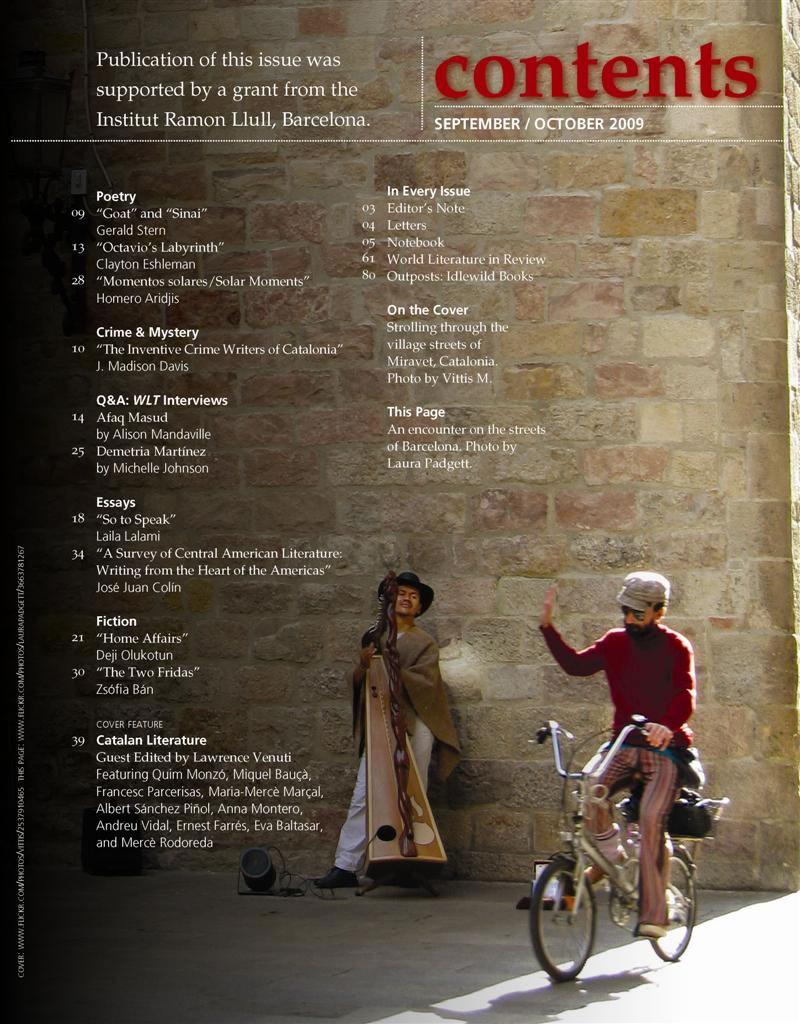 September 2009 Table of Contents
