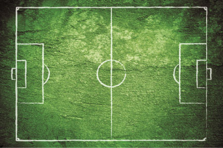 Soccer field illustration