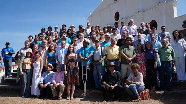 Poets attending the 2015 Festival Internacional de Poesía in Granada, Nicaragua. Photo: Arnulfo Agüero