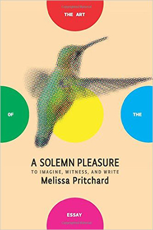 The cover to A Solemn Pleasure: To Imagine, Witness, and Write by Melissa Pritchard
