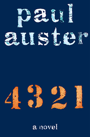 The cover to 4 3 2 1 by Paul Auster