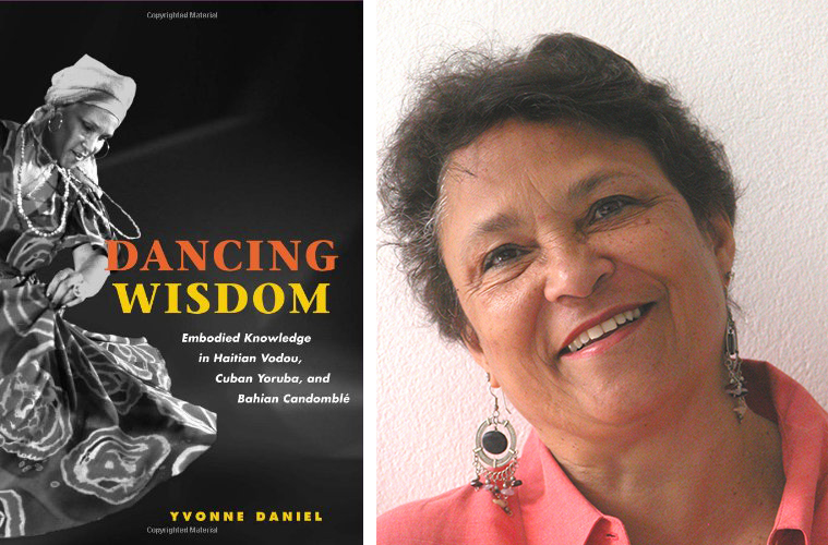 Dancing Wisdom book cover and photo of Yvonne Daniel