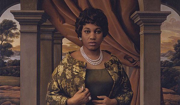 A painting of opera singer Leontyne Price