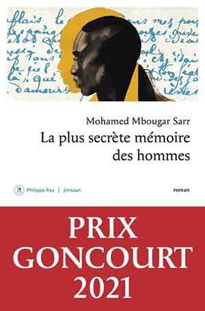 The cover to La plus secrète mémoire des hommes by Mohamed Mbougar Sarr