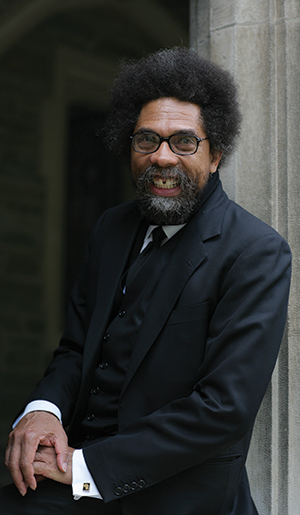 A photograph of Cornel West