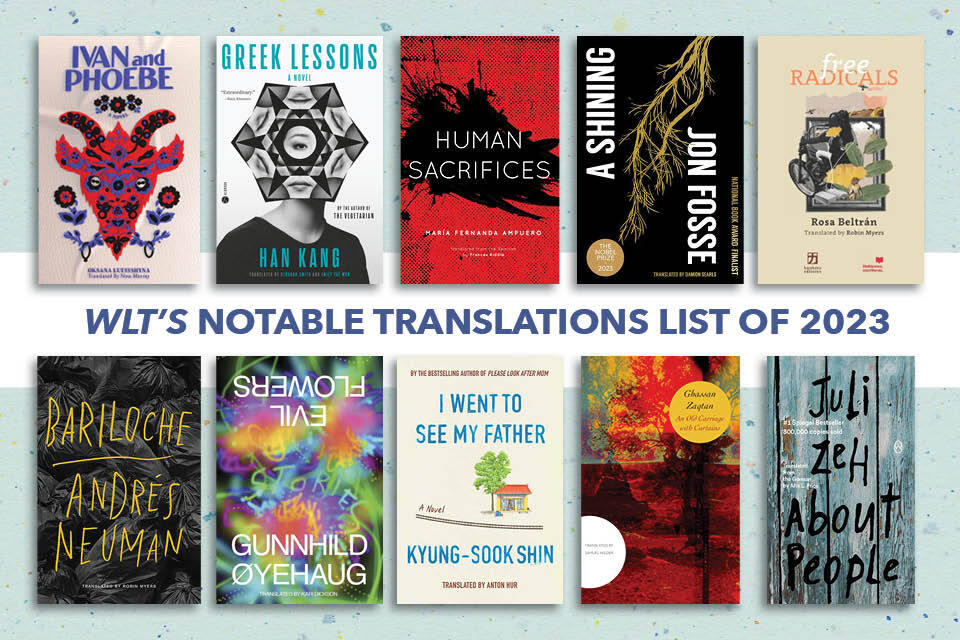 The covers to ten books from the Notable Translations list below