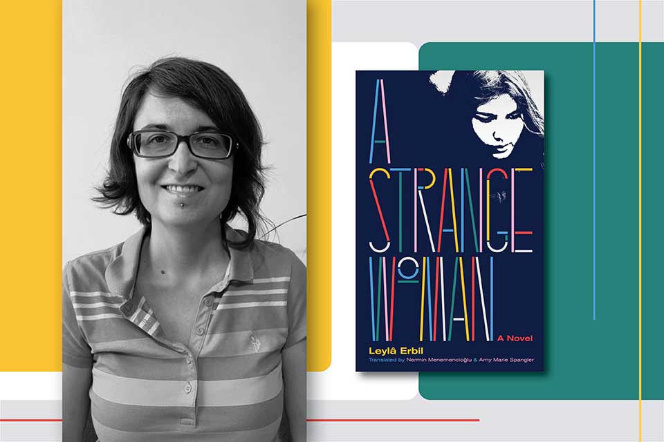 An image of Amy Spangler and the cover to her book A Strange Woman