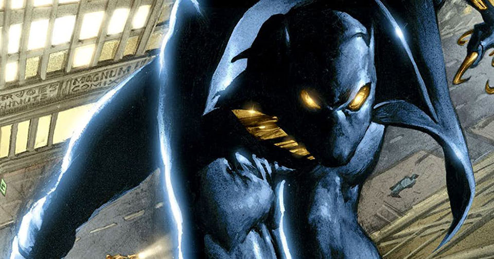 A detail from the cover to Black Panther Vol 3 #1; art by Mark Texeira and Joe Quesada