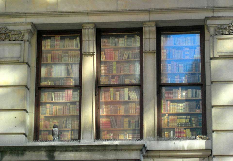 Books in a window. Photo by kl801/Flickr