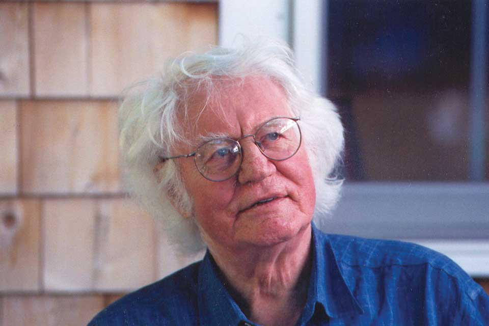 A photograph of Robert Bly
