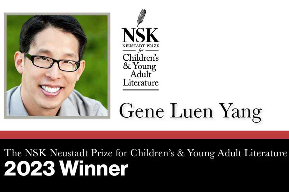 A photograph of the 2023 NSK Laureate Gene Luen Yang