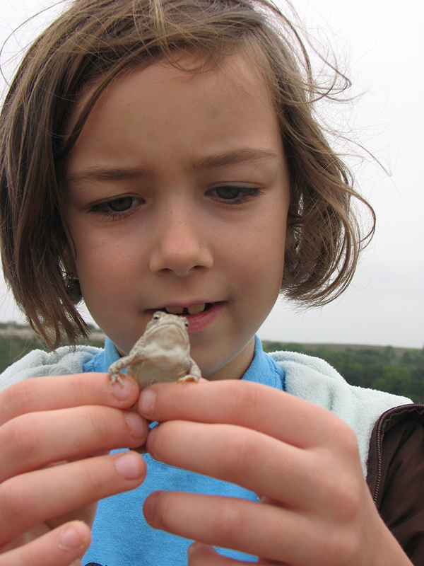 The poet’s daughter Sophia at the Ashfall Fossil Beds in September 2011 / Courtesy of the author