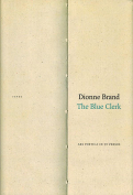 The cover to The Blue Clerk by Dionne Brand