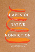 The cover to Shapes of Native Nonfiction: Collected Essays by Contemporary Writers