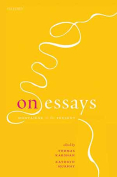 The cover to On Essays: Montaigne to the Present
