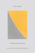 The cover to No Sign by Peter Balakian