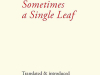 The cover to Sometimes a Single Leaf by Esther Dischereit