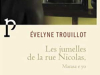 The cover to Les jumelles de la rue Nicolas by Évelyne Trouillot
