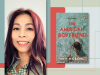 A photograph of Ivy Ngeow and the cover to her book The American Boyfriend