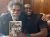 A photograph of Dr. Cornel West with interviewer Karlos K. Hill