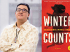 A photograph of David Weiden juxtaposed with the cover to his book Winter Counts