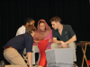 OU School of Drama students acting out a scene from Mistry's A Fine Balance. Photo by Michelle Datin.