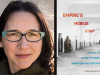 A photo of Stephanie Malia Hom juxtaposed with the cover of her book Empire's Mobius Strip