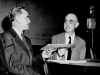 George Lynn Cross (left) interviewing Roy Temple House