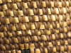 A close-up photograph of a woven basket