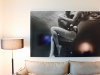Photo print in a living room