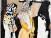 Three veiled figures painted in an early modernist style.
