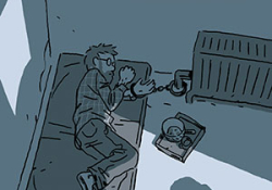 The cover to Hostage by Guy Delisle