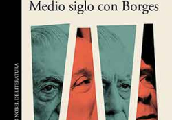 The cover to Medio siglo con Borges by Mario Vargas Llosa