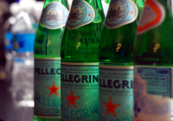Bottles of San Pellegrino