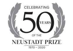 The logo for the 2020 Neustadt Lit Fest. Text reads Celebrating 50 Years of the Neustadt Prize: 1970-2020