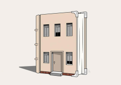An illustration of a book with windows and a door like a house