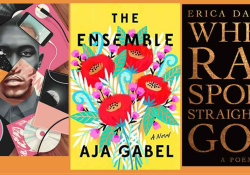 The book covers from the Music and Literature reading list composed into a triptych