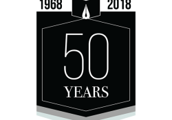A logo for the 50th anniversary of the Puterbaugh Festival
