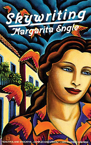 The cover to Margarita Engle's book Skywriting