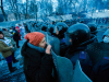 Barricade with the protesters at Hrushevskogo street on January 26, 2014