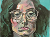 An oil painting of contributor Bailey Hoffner