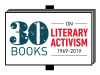 A graphic that reads 30 Books on Literary Activism 1967=2019