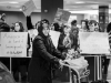 An immigrant in the Dulles International Airpot, Jan. 28, 2017.