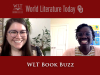 A title screen for the WLT Book Buzz from World Literature Today