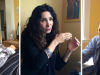 Left to Right: Laleh Khadivi, Sholeh Wolpé, and Persis Karim joined around Karim’s kitchen table to discuss the literature of Iranian Americans.