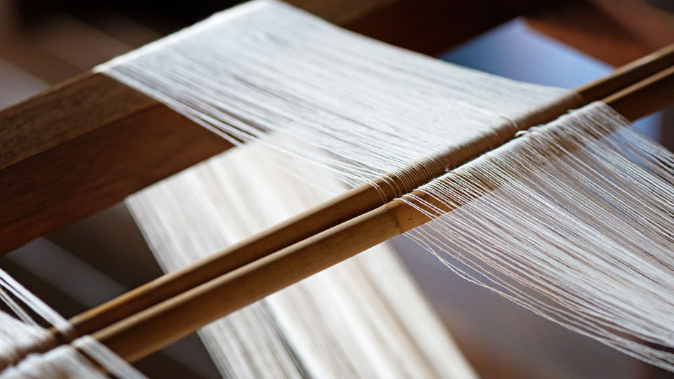 A photograph of a loom