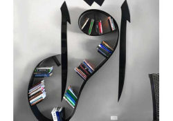 Australian artist Peter Gould’s “Iqra Bookshelf” (2011). The word Iqra’ (“Read”) is deeply symbolic to Muslims, as it was the first word of revelation given to the Prophet Muhammad.